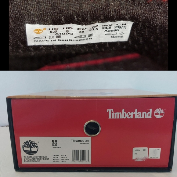 Timberland Chicago Bulls NBA x Mitchell & Ness Premium 6" boot (Youth Size 5.5) - Picture 12 of 16